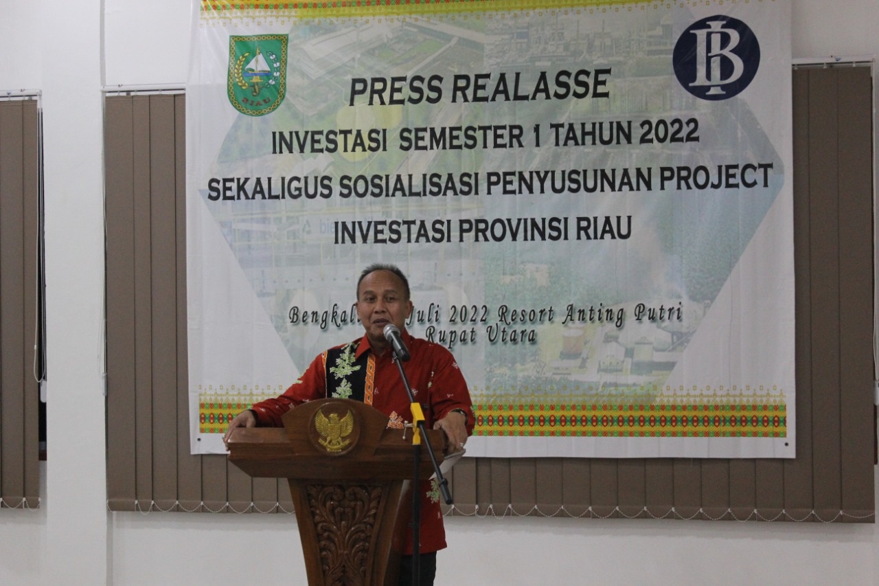Realisasi Investasi Provinsi Riau Triwulan II  Menempatkan Provinsi Riau pada  Peringkat ke 5 Nasional dan Peringkat ke 1 Sumatera