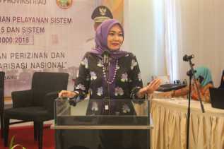 DPMPTSP Provinsi Riau mengadakan acara Pembekalan Penerapan & Pengendalian Pelayanan Sistem Manajemen Mutu ISO 9001:2015 dan Sistem Manajemen Risiko ISO 31000:2018