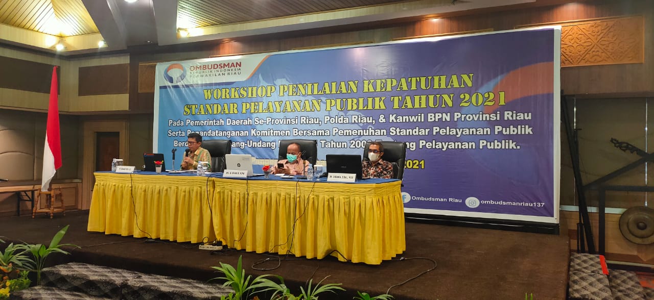 Workshop Penilaian Kepatuhan Standar Pelayanan Publik Tahun 2021