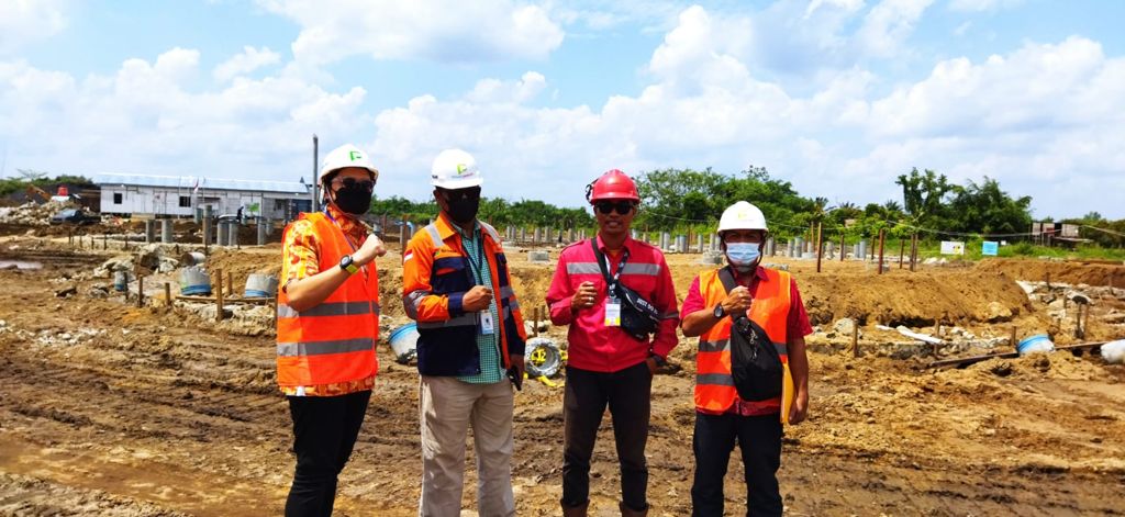 Monitoring lapangan salah satu perusahaan Penanaman Modal Dalam Negeri (PMDN) di wilayah Kecamatan Kempas.