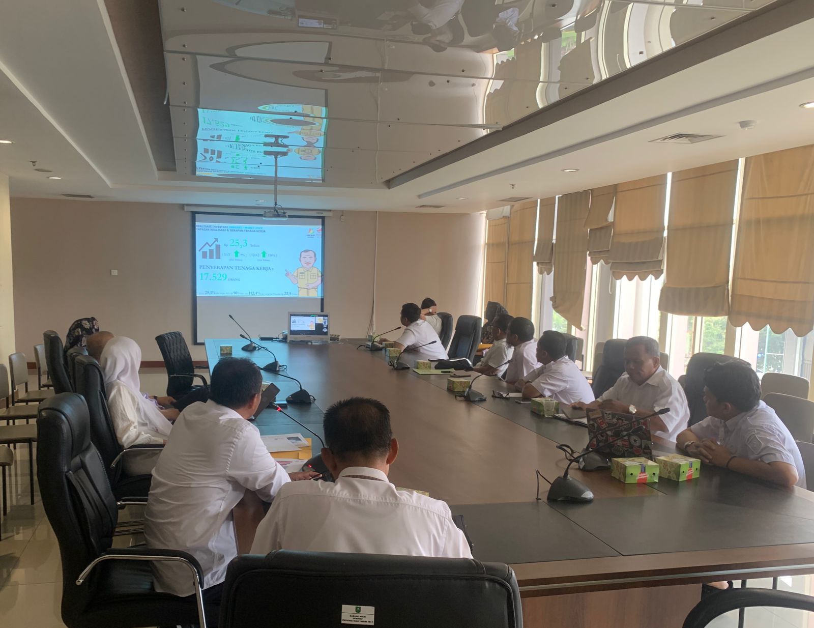 Realisasi investasi PMA dan PMDN Tahun 2023 Mencapai 25,3 T  Dan menduduki peringkat 5 (lima) Nasional