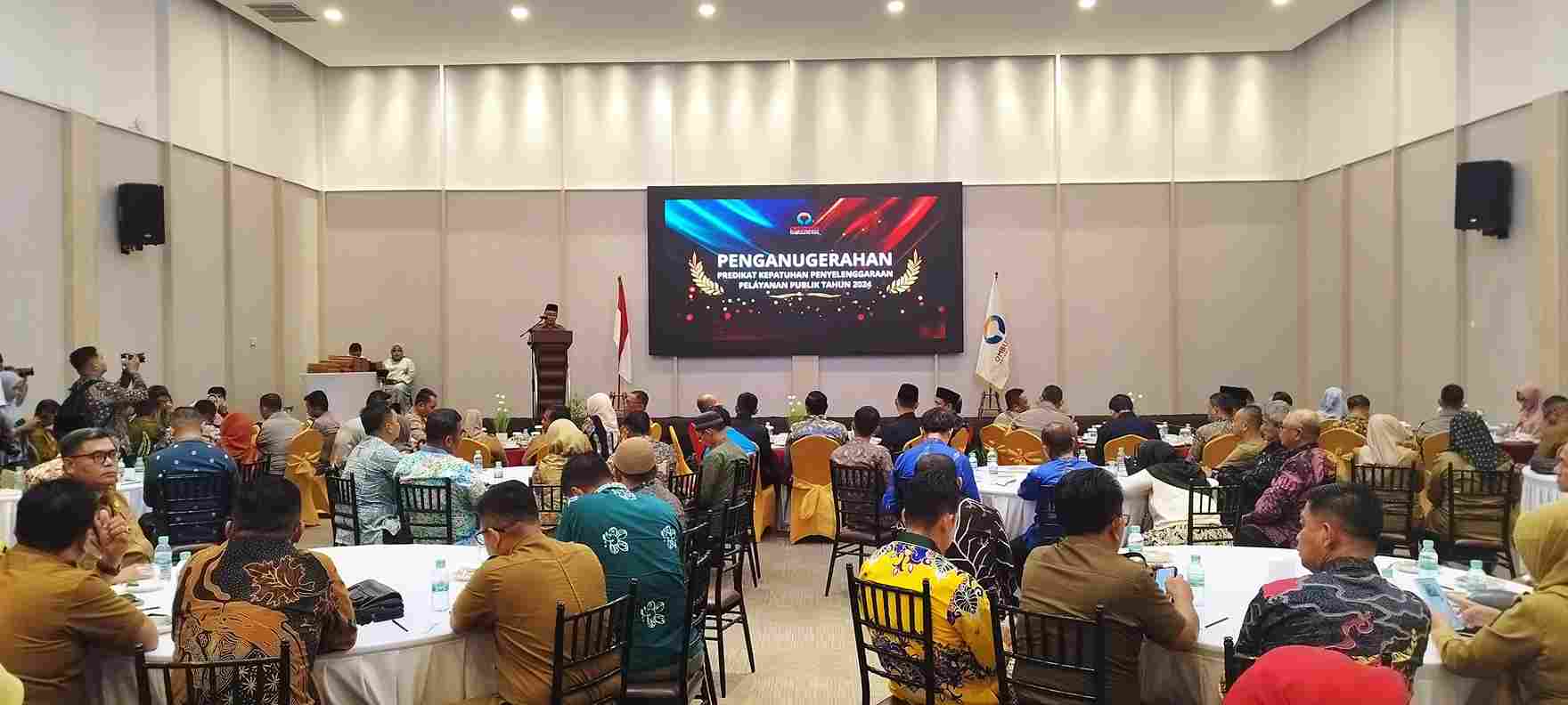Penganugerahan Predikat Penilaian Kepatuhan Penyelenggaraan Pelayanan Publik Tahun 2024